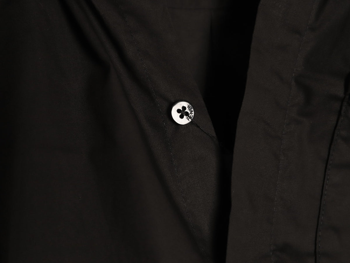 Fendi 26FW Black Pocket-Detail Long-Sleeve Shirt