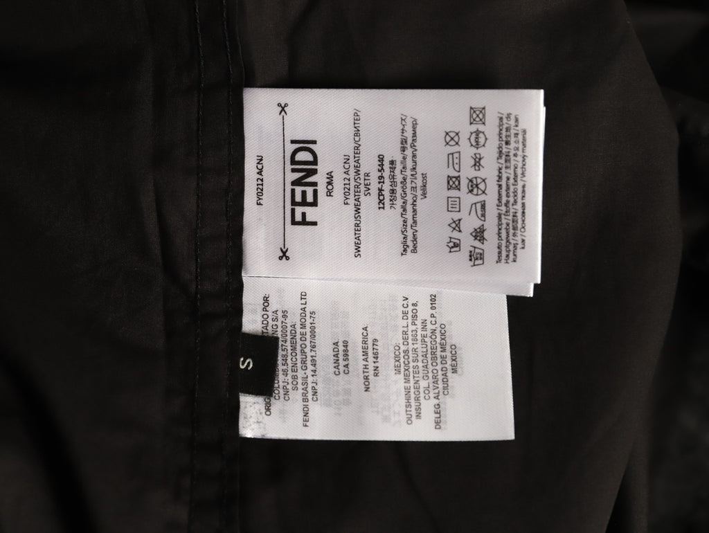 Fendi 26FW Black Pocket-Detail Long-Sleeve Shirt
