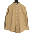 Loewe Khaki Two-Tone Emblem Long-Sleeve Shirt