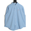 Loewe Light Blue Two-Tone Emblem Long-Sleeve Shirt