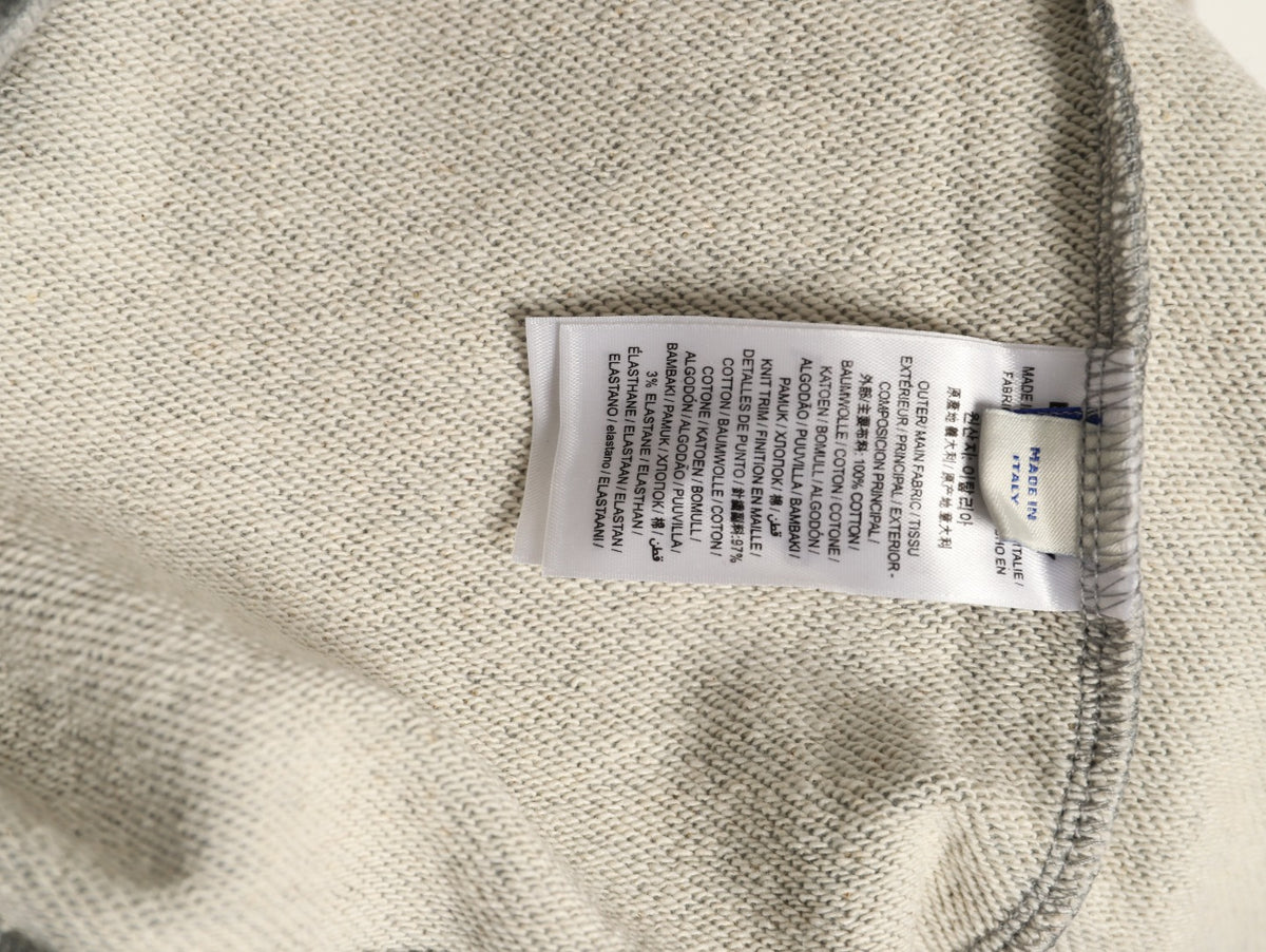 Burberry 25FW Gray Check-Trim Zip Hoodie Jacket