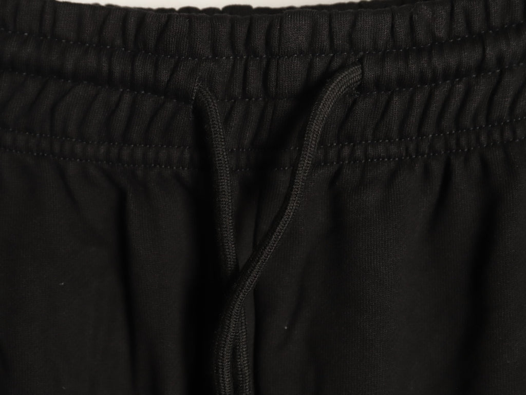 Burberry 25FW Black Check-Side-Trim Drawstring Pants