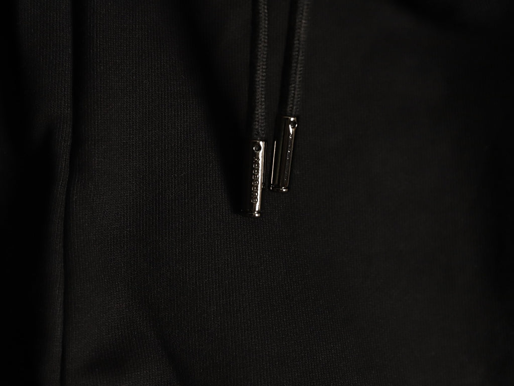 Burberry 25FW Black Check-Side-Trim Drawstring Pants