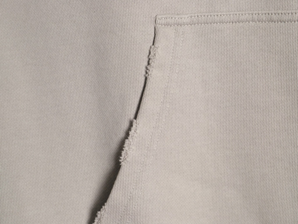 Balenciaga 25FW Light Beige Double-B Graphic Pullover Hoodie