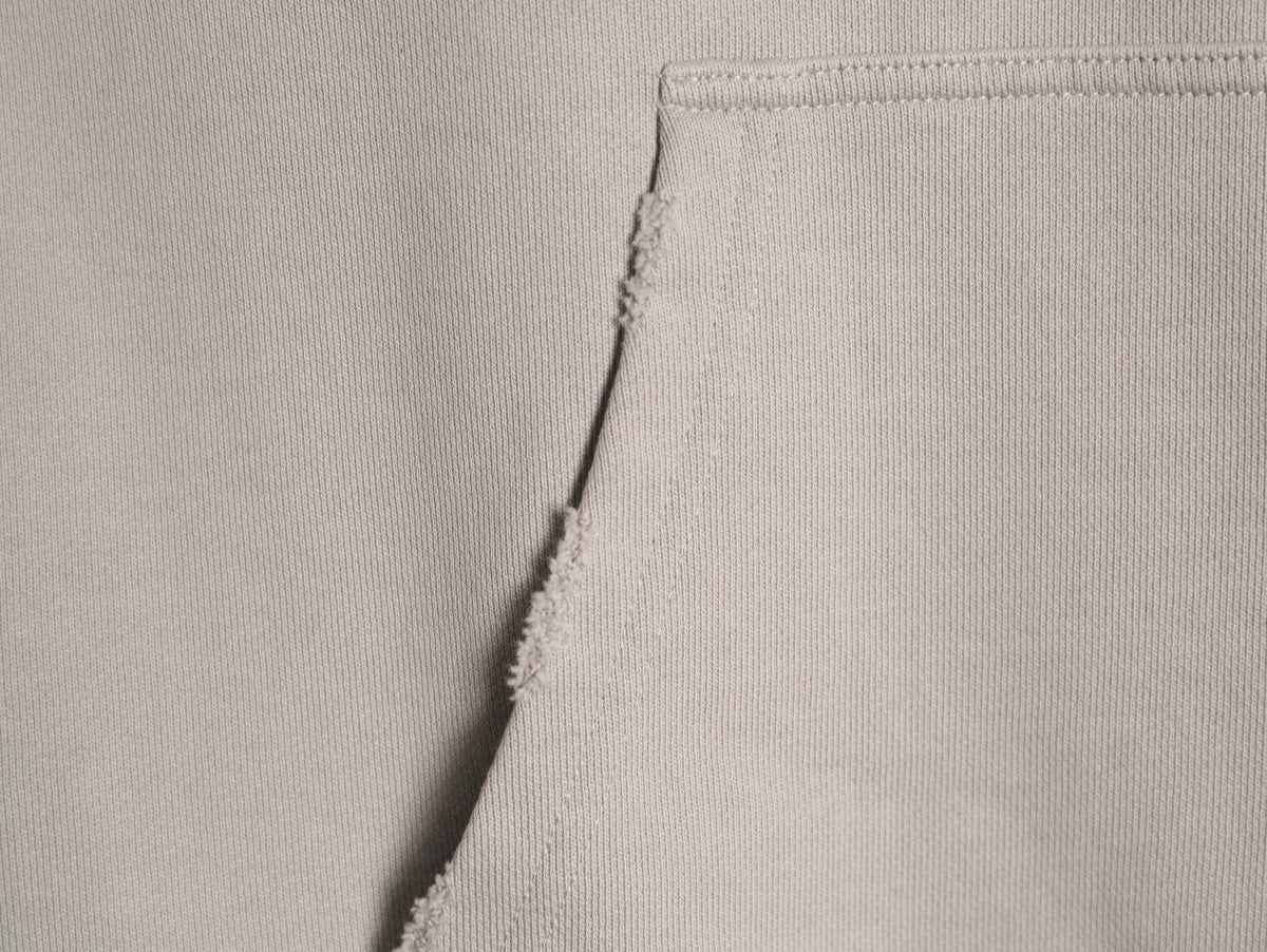 Balenciaga 25FW Light Beige Double-B Graphic Pullover Hoodie