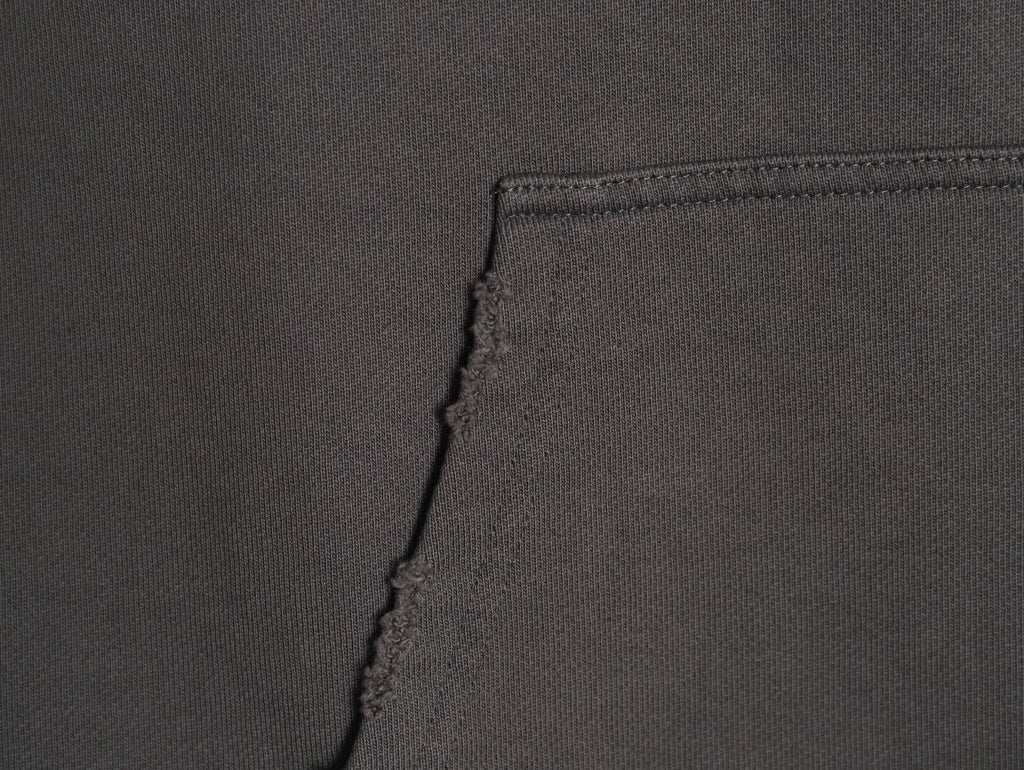 Balenciaga 25FW Charcoal Double-B Graphic Pullover Hoodie