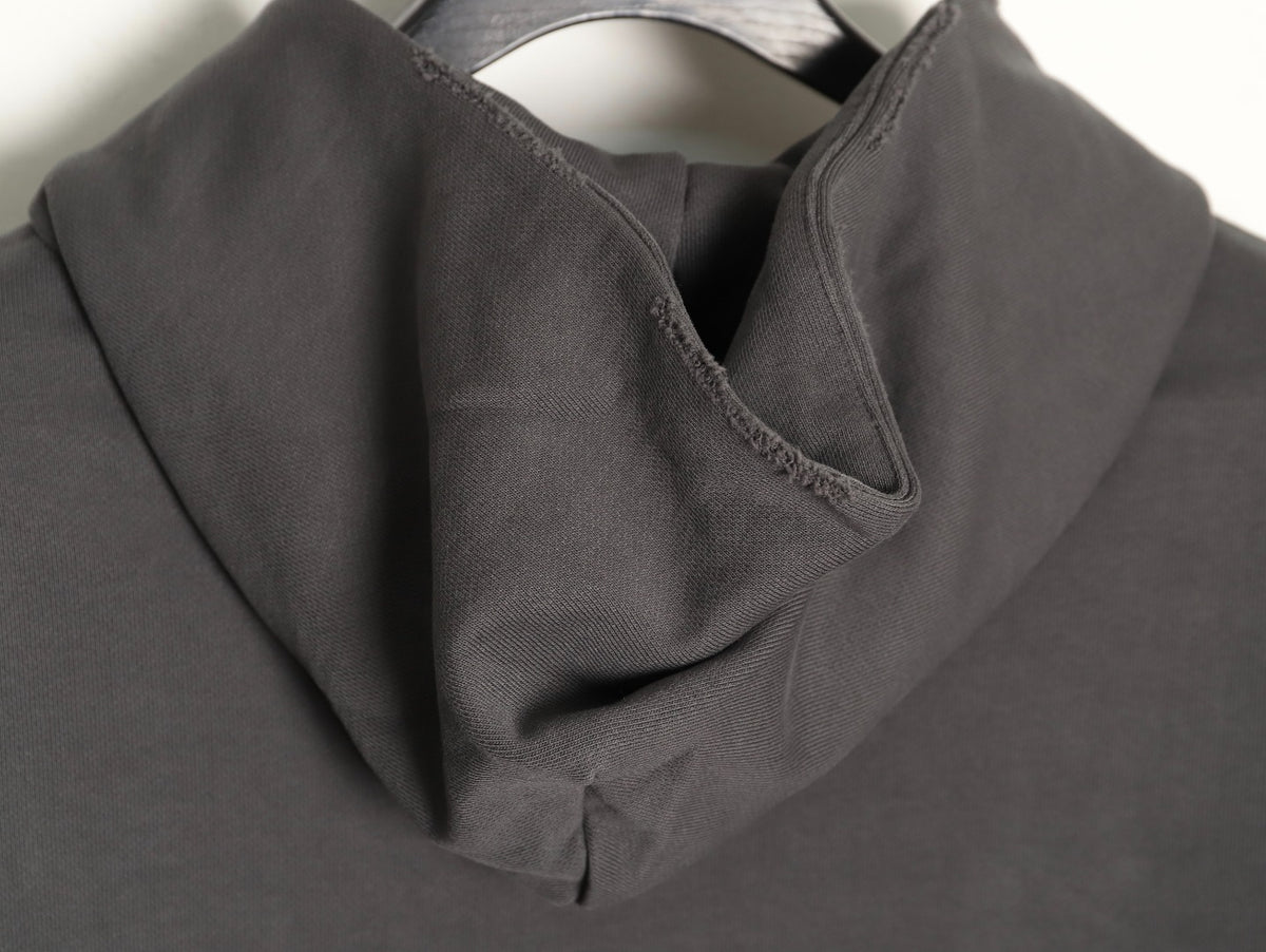 Balenciaga 25FW Charcoal Double-B Graphic Pullover Hoodie