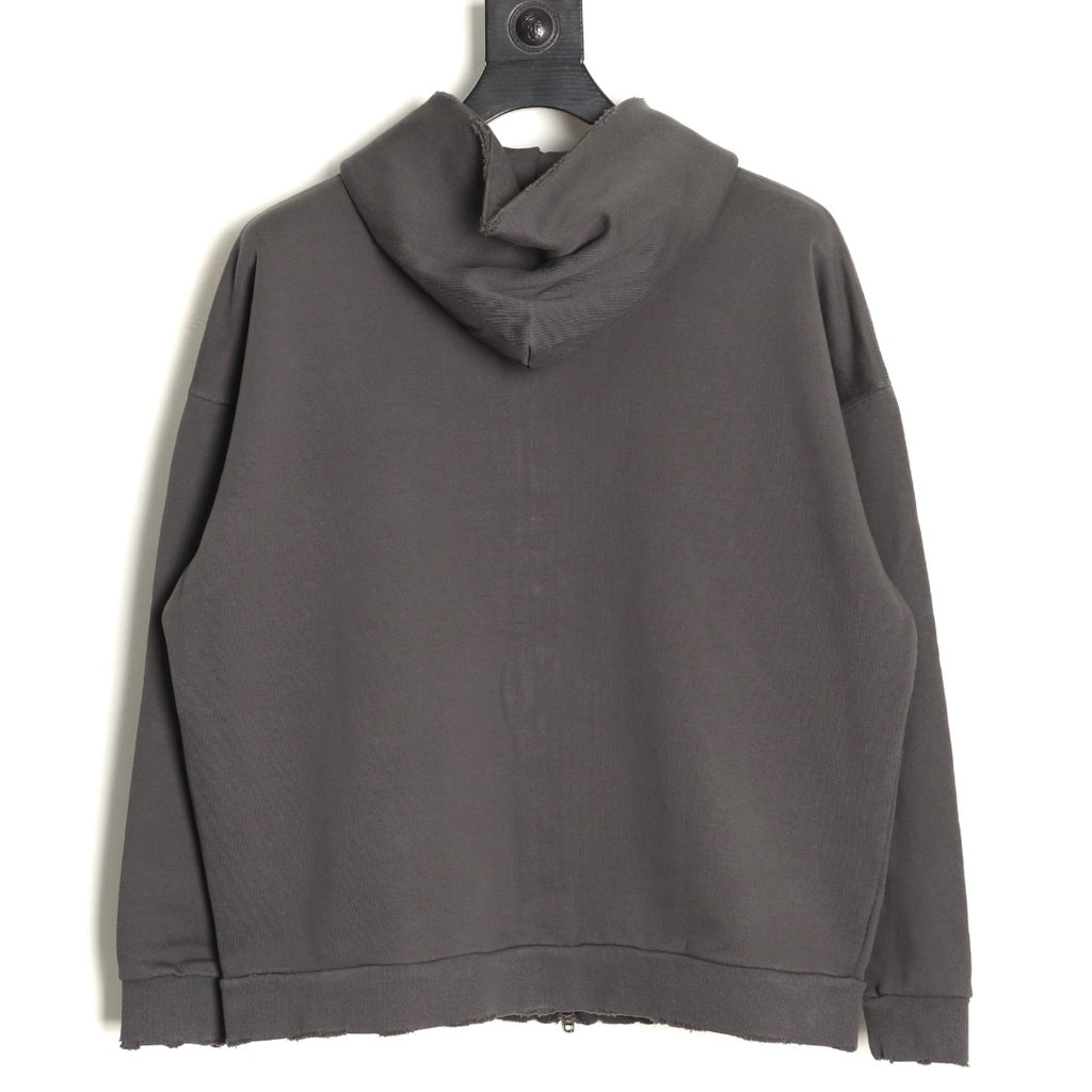 Balenciaga 25FW Charcoal Multicolor-Letter Zip Hoodie Jacket