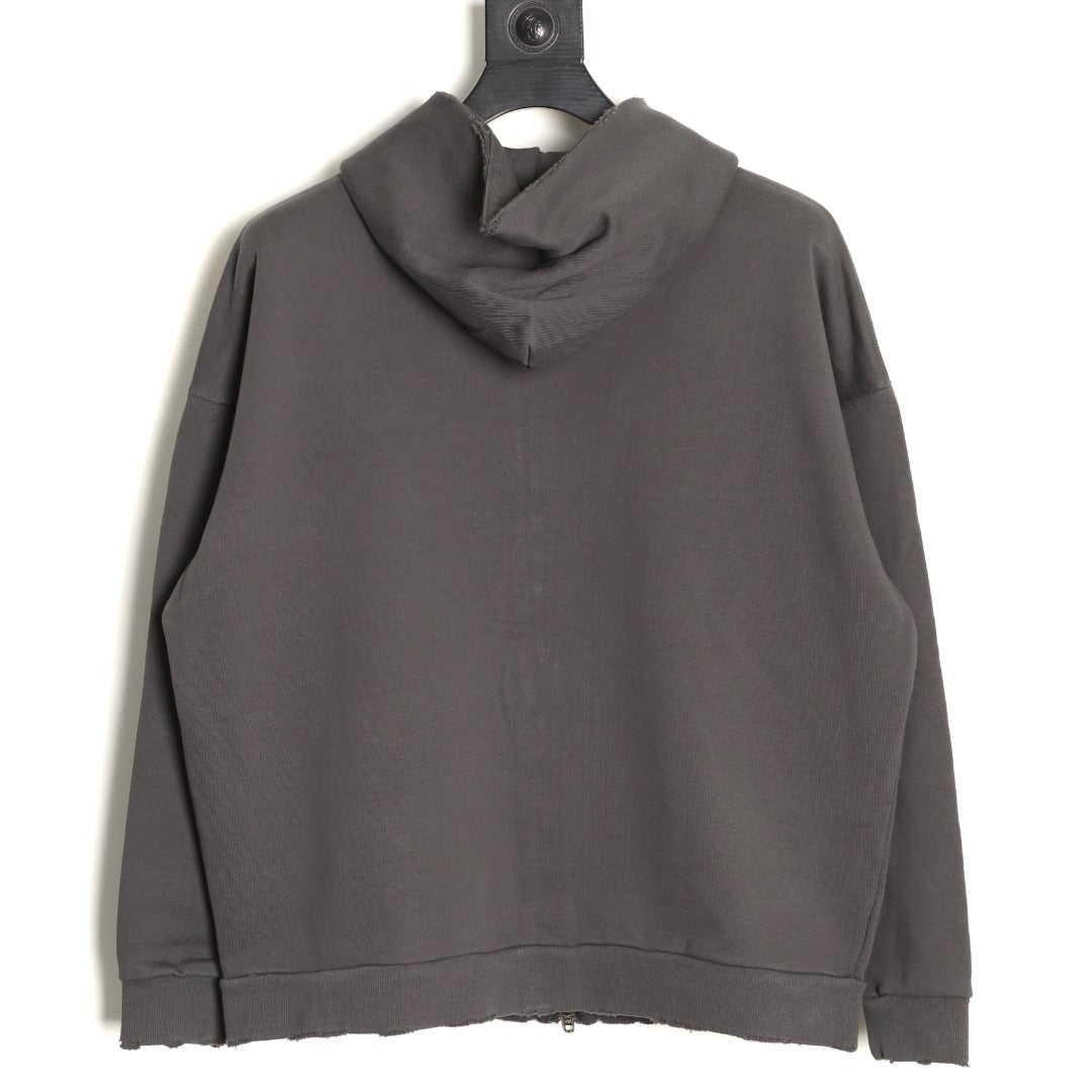 Balenciaga 25FW Charcoal Multicolor-Letter Zip Hoodie Jacket