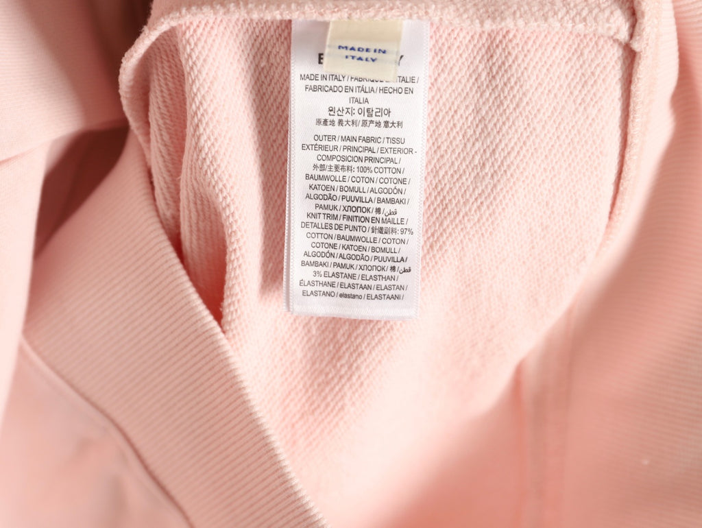 Burberry 25FW Pale Pink Equestrian Back-Graphic Zip Hoodie