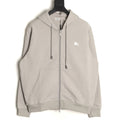 Burberry 25FW Gray Equestrian Back-Graphic Zip Hoodie