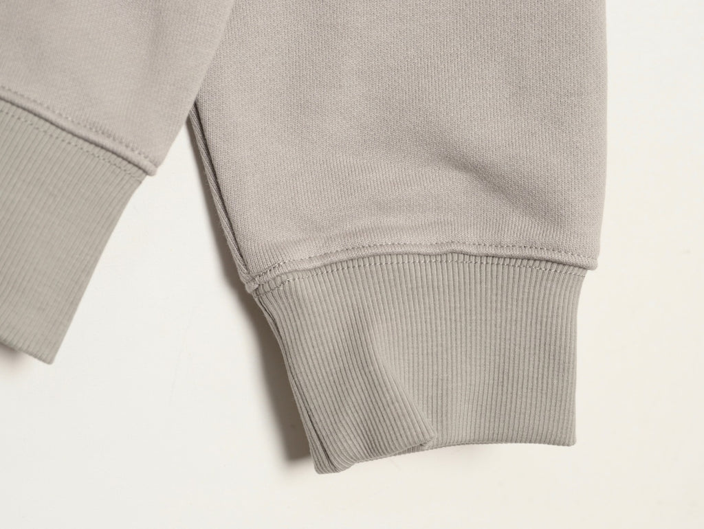 Burberry 25FW Gray Equestrian Back-Graphic Zip Hoodie