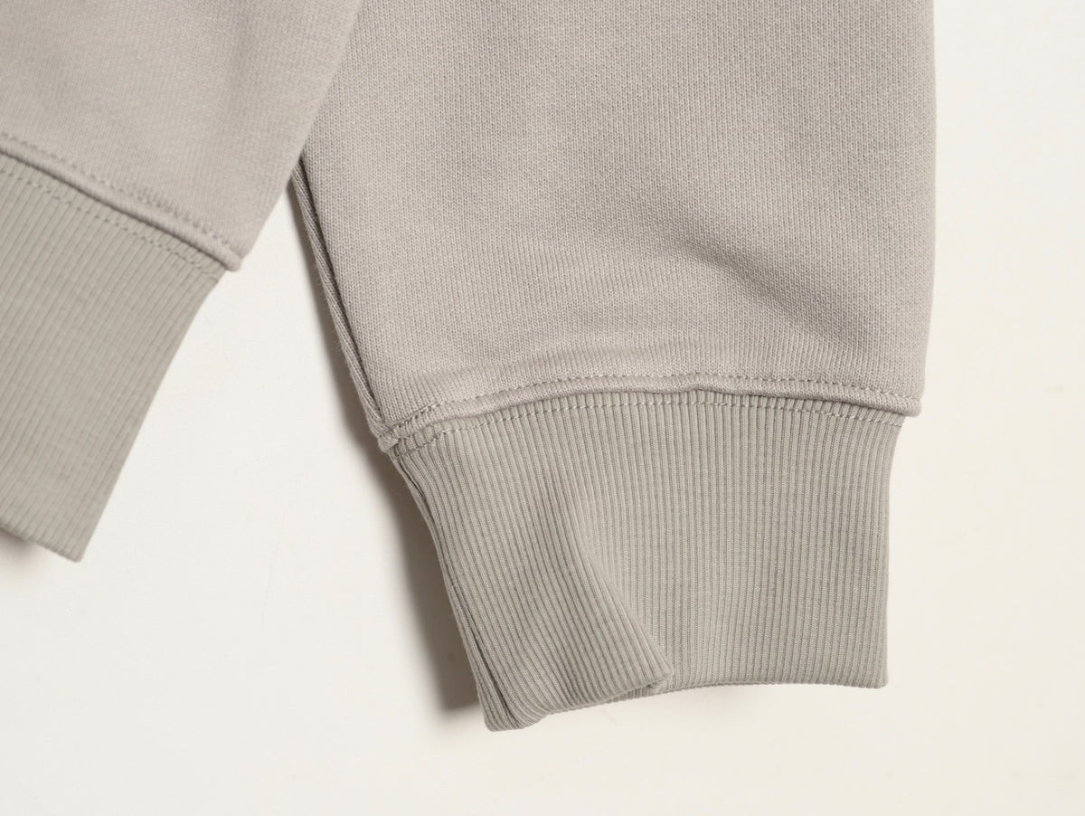 Burberry 25FW Gray Equestrian Back-Graphic Zip Hoodie