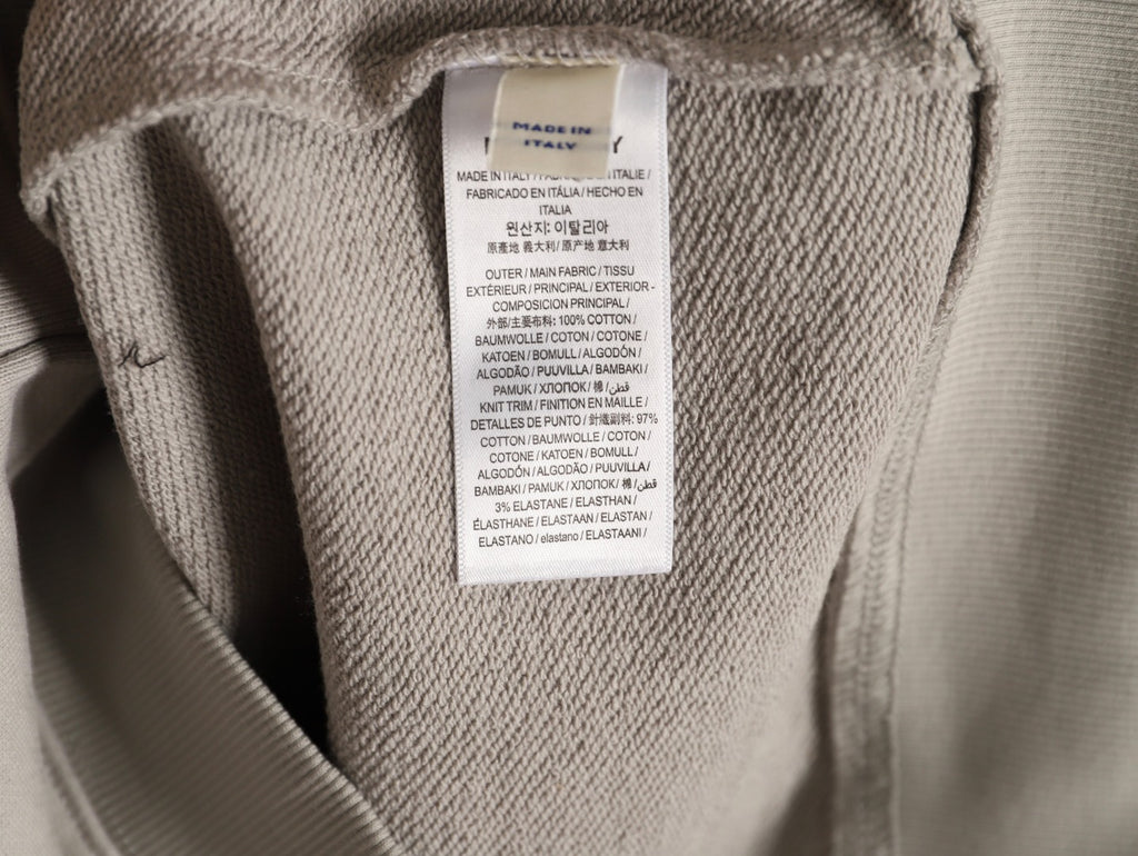 Burberry 25FW Gray Equestrian Back-Graphic Zip Hoodie
