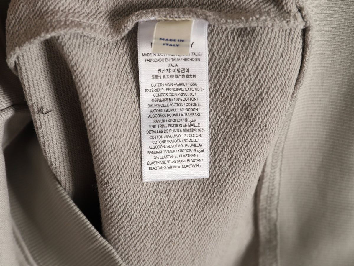Burberry 25FW Gray Equestrian Back-Graphic Zip Hoodie