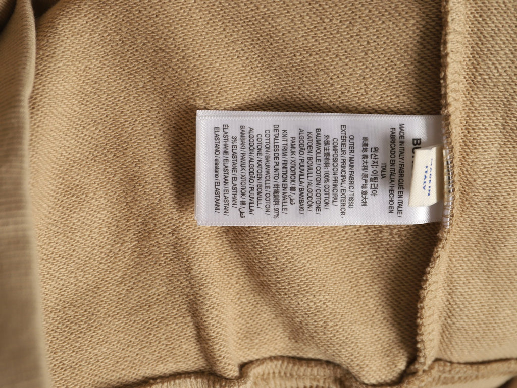 Burberry 25FW Khaki Equestrian Back-Graphic Zip Hoodie