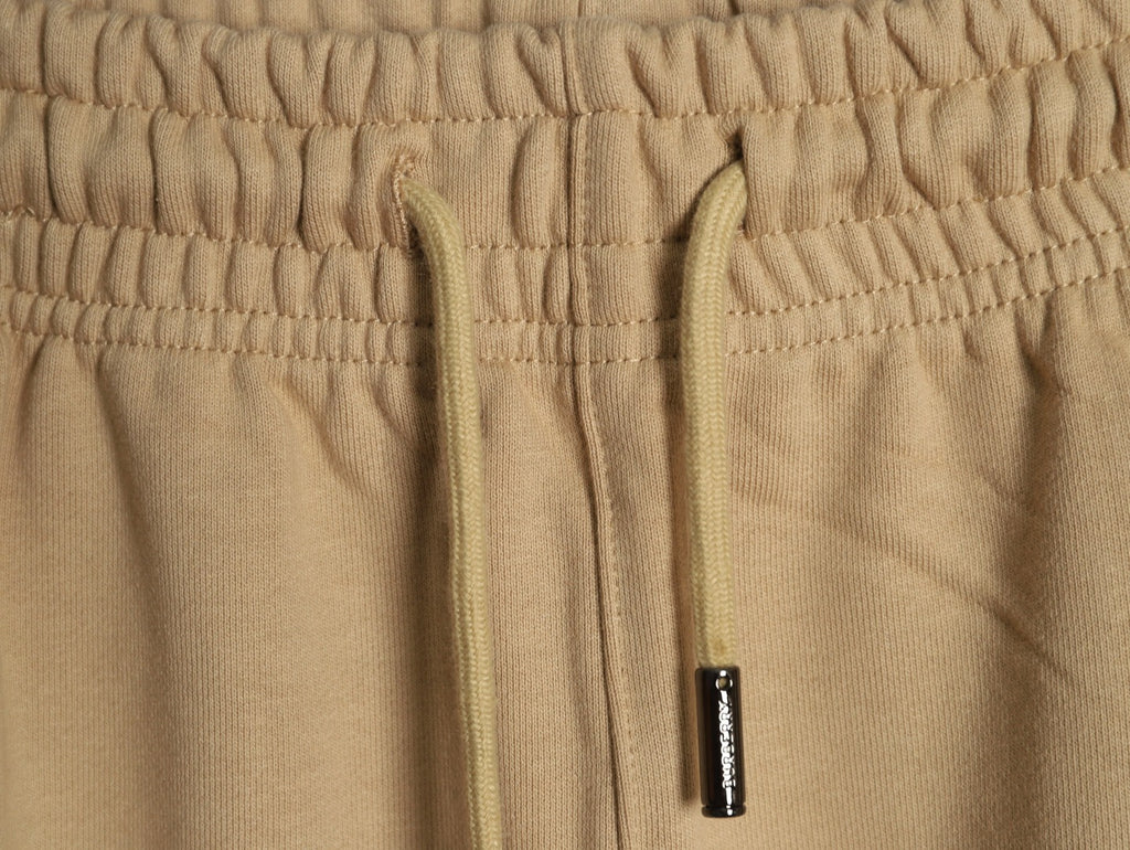 Burberry 25FW Khaki Equestrian-Stamp Drawstring Jogger Pants