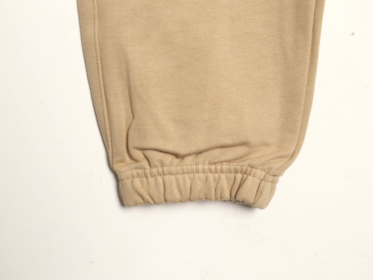 Burberry 25FW Khaki Equestrian-Stamp Drawstring Jogger Pants