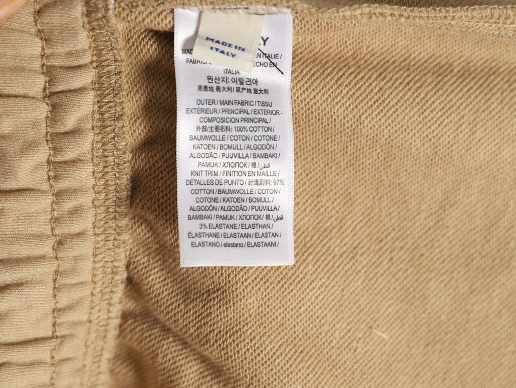Burberry 25FW Khaki Equestrian-Stamp Drawstring Jogger Pants