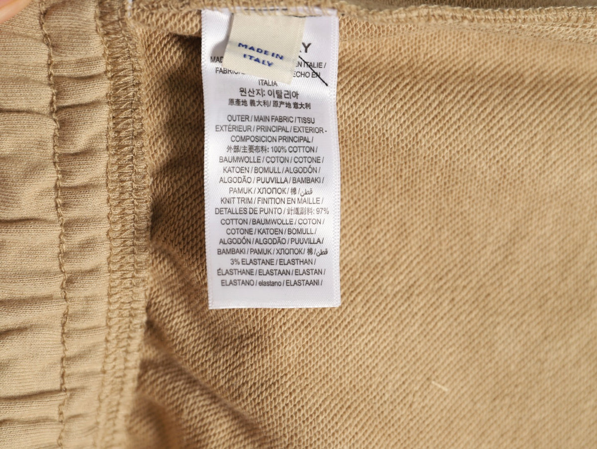 Burberry 25FW Khaki Equestrian-Stamp Drawstring Jogger Pants