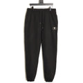 Burberry 25FW Black Equestrian-Stamp Drawstring Jogger Pants
