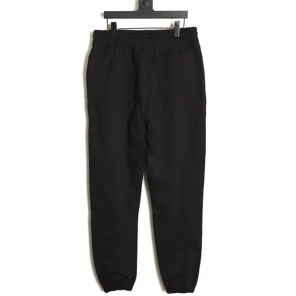 Burberry 25FW Black Equestrian-Stamp Drawstring Jogger Pants
