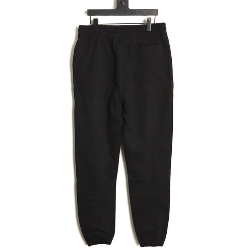 Burberry 25FW Black Equestrian-Stamp Drawstring Jogger Pants