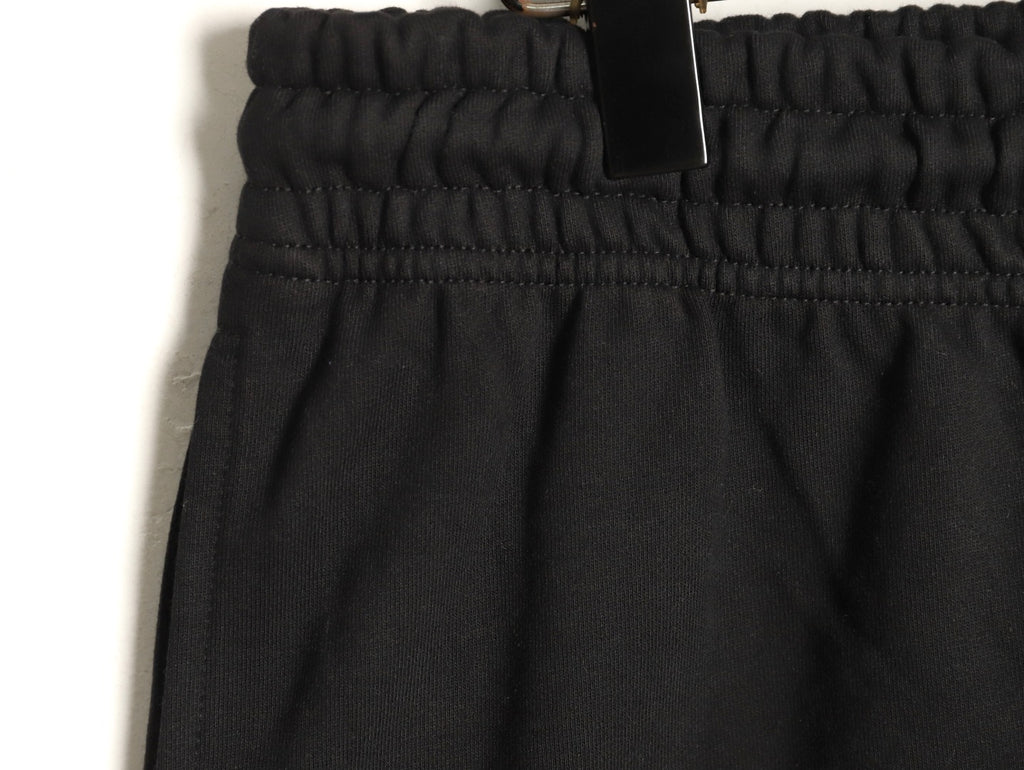 Burberry 25FW Black Equestrian-Stamp Drawstring Jogger Pants