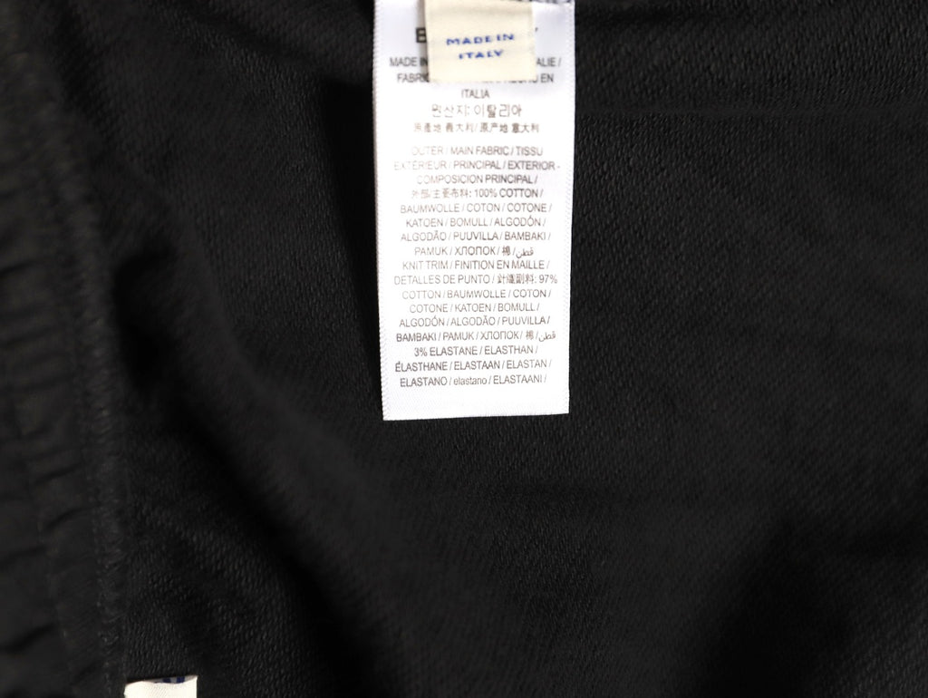 Burberry 25FW Black Equestrian-Stamp Drawstring Jogger Pants