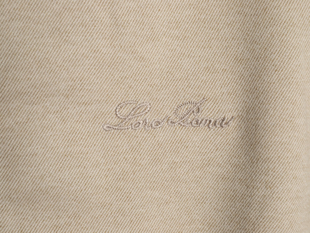 Loro Piana LP Embroidered Linen-Cashmere Stand-Collar Jacket
