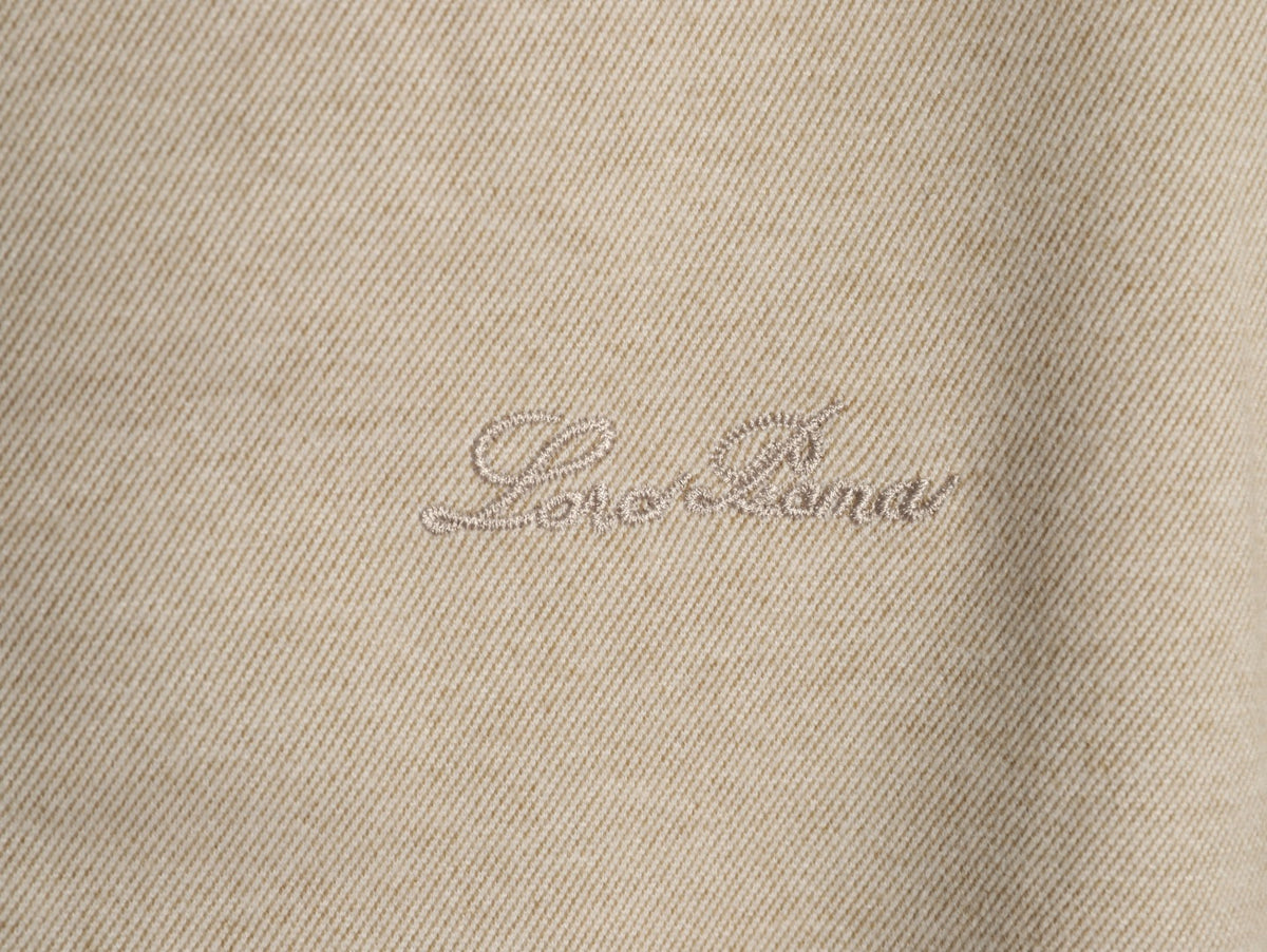 Loro Piana LP Embroidered Linen-Cashmere Stand-Collar Jacket