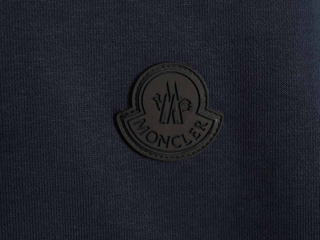 Moncler Small-Logo Loopback Crewneck Sweatshirt - Dark Navy
