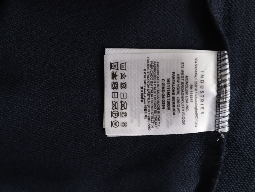 Moncler Small-Logo Loopback Crewneck Sweatshirt - Dark Navy