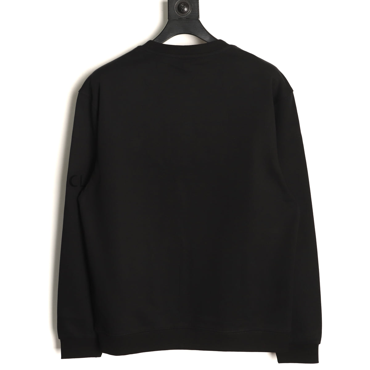 Moncler Small-Logo Loopback Crewneck Sweatshirt - Black