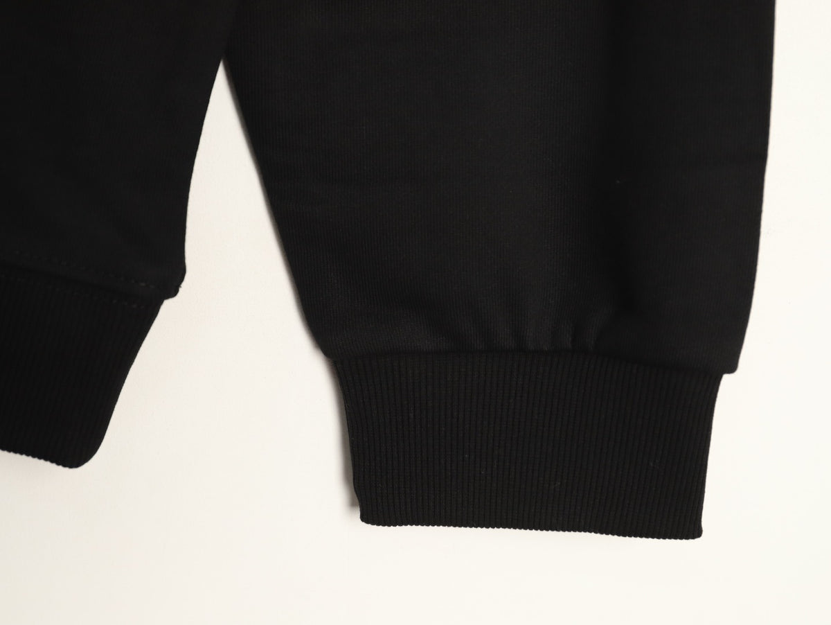 Moncler Small-Logo Loopback Crewneck Sweatshirt - Black