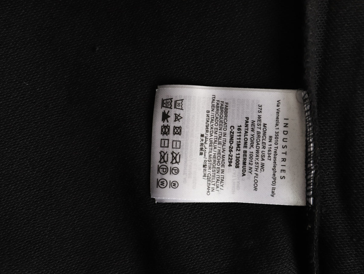 Moncler Small-Logo Loopback Crewneck Sweatshirt - Black