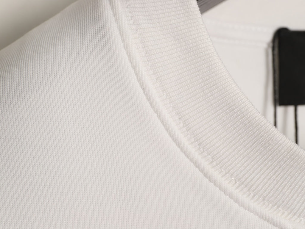 Prada White Triangle-Logo Crewneck Sweatshirt
