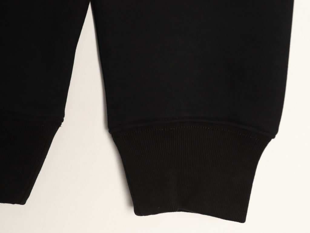 Prada Black Triangle-Logo Crewneck Sweatshirt