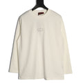 Gucci 26SS Off-White Double-G Chest-Motif Long-Sleeve Top