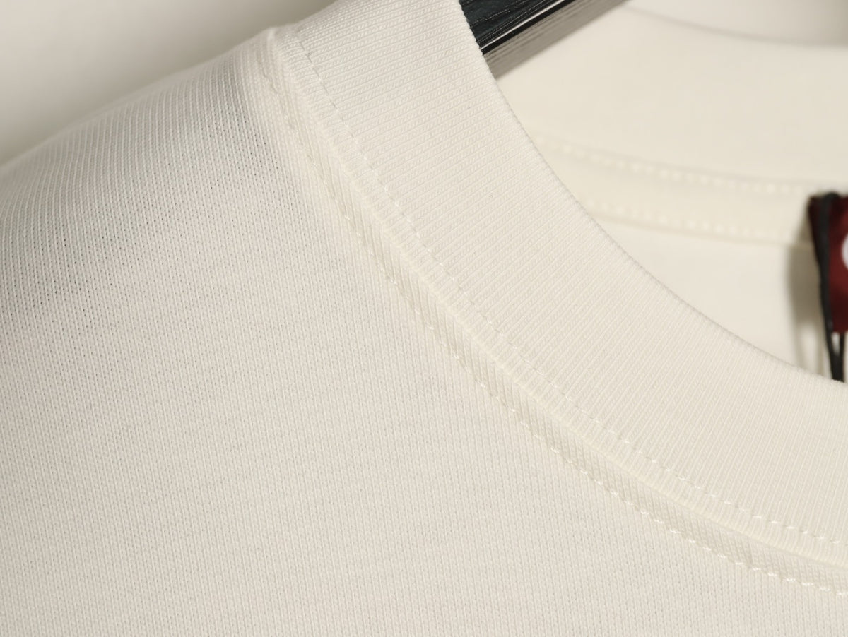 Gucci 26SS Off-White Double-G Chest-Motif Long-Sleeve Top