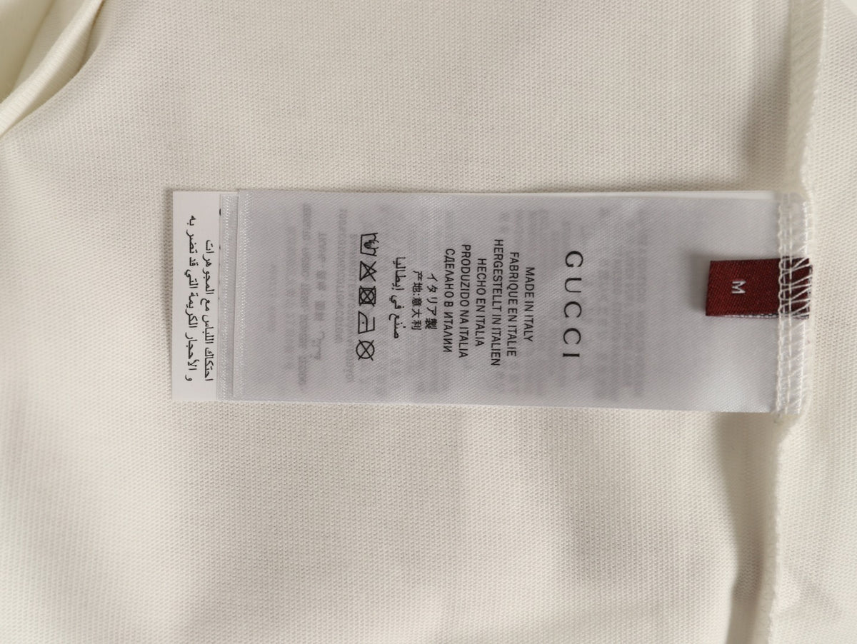 Gucci 26SS Off-White Double-G Chest-Motif Long-Sleeve Top