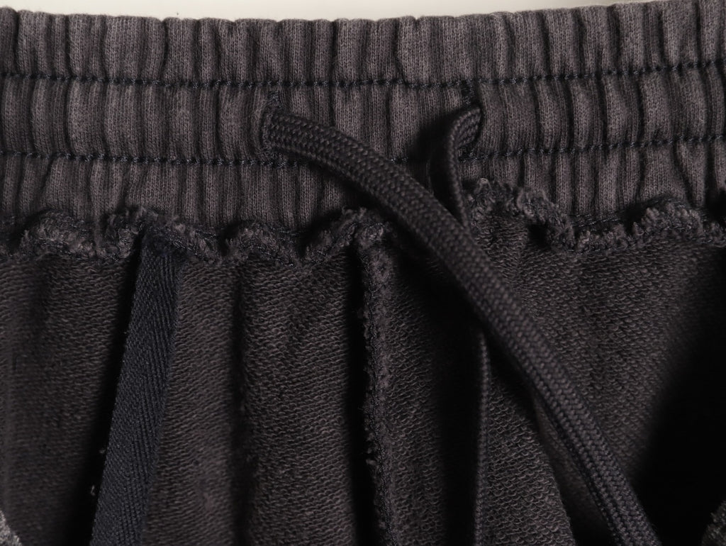 Balenciaga BLCG Charcoal Letter-Detail Wide-Leg Pants