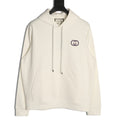Gucci 26FW Off-White Double-G Chest-Motif Pullover Hoodie
