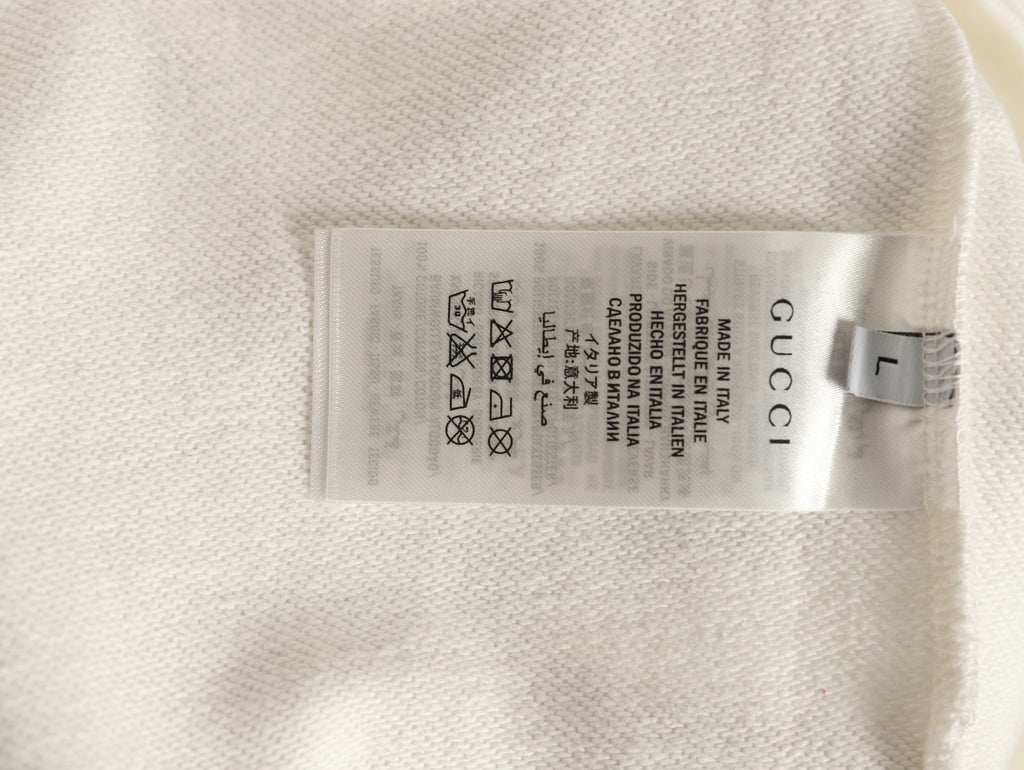 Gucci 26FW Off-White Double-G Chest-Motif Pullover Hoodie