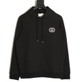 Gucci 26FW Black Double-G Chest-Motif Pullover Hoodie