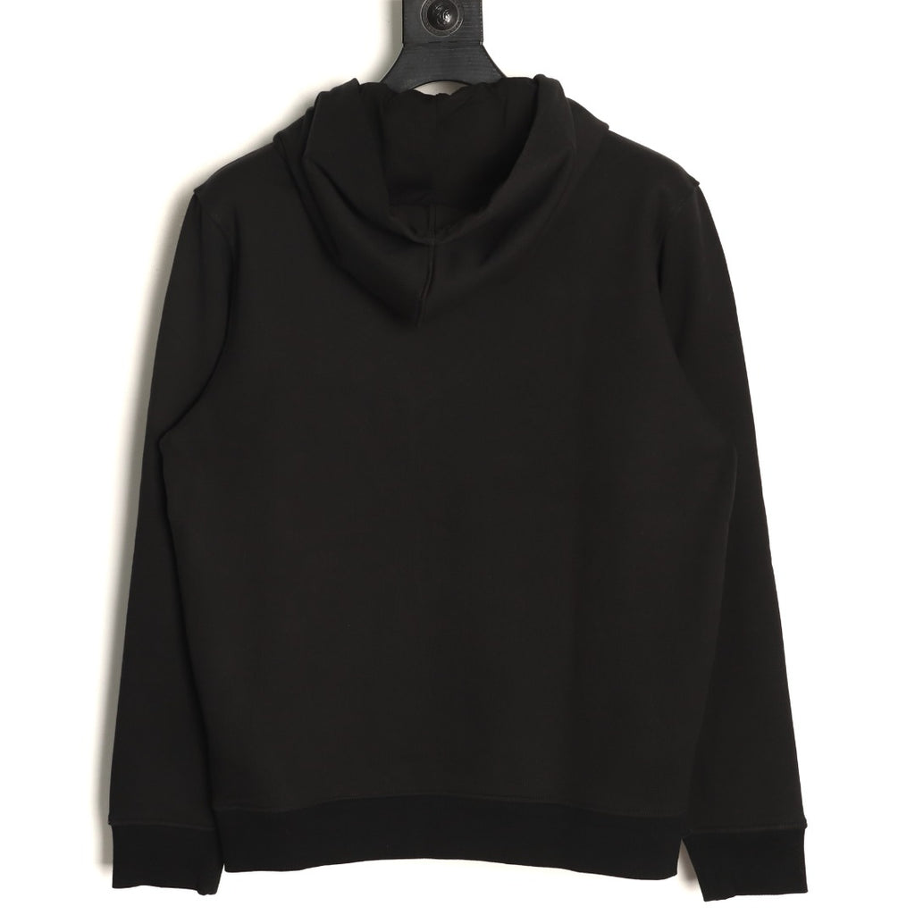 Gucci 26FW Black Double-G Chest-Motif Pullover Hoodie