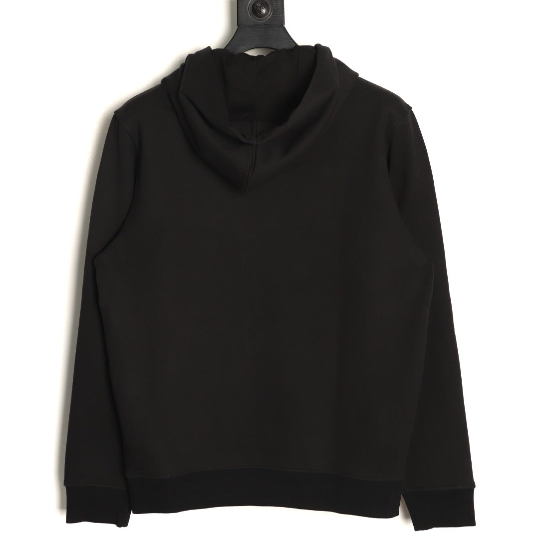 Gucci 26FW Black Double-G Chest-Motif Pullover Hoodie