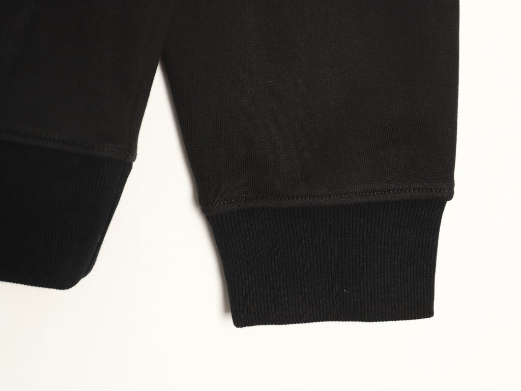 Gucci 26FW Black Double-G Chest-Motif Pullover Hoodie