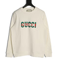 Gucci 26F Off-White Retro Letter Crewneck Sweatshirt