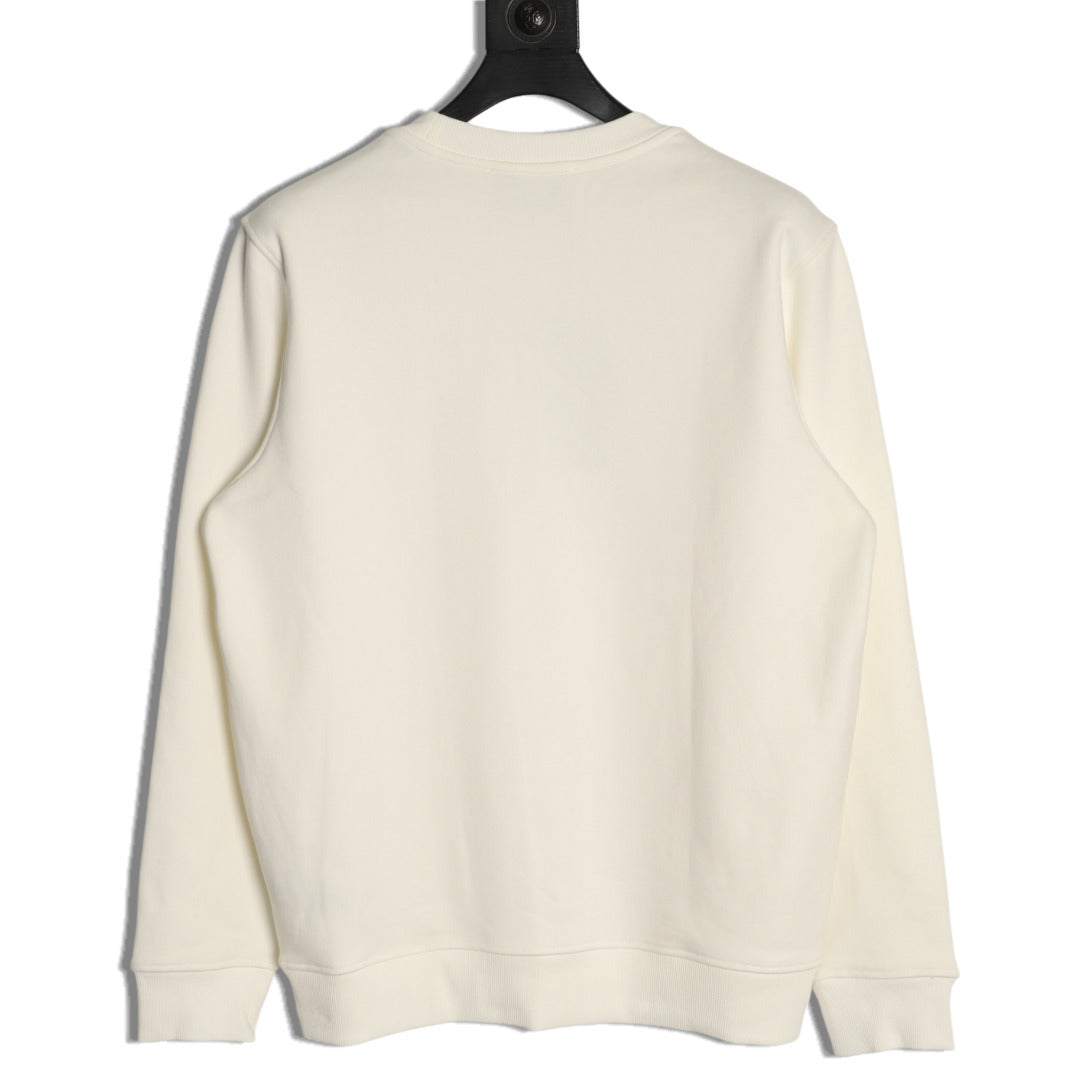 Gucci 26F Off-White Retro Letter Crewneck Sweatshirt
